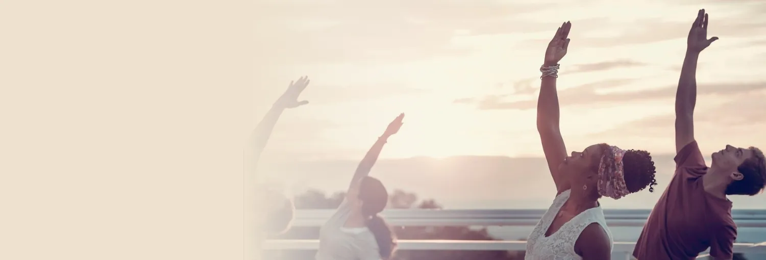 Breathing outline of a person in purple color showing blowing air out.